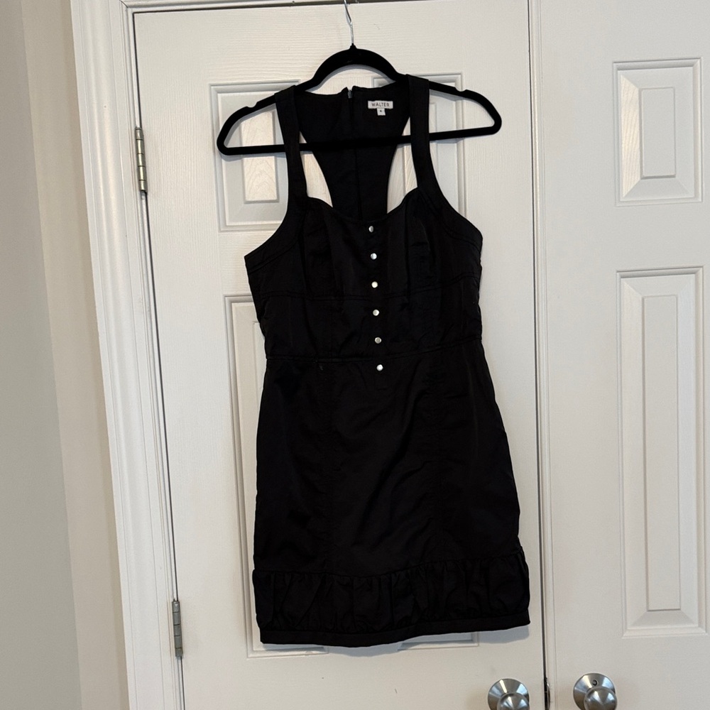 Walter Black racer back Mini Dress size 8